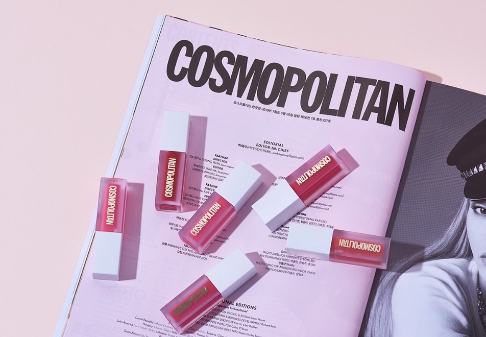 COSMOPOLITAN 립 틴트 · 브랜딩·패키지 디자인